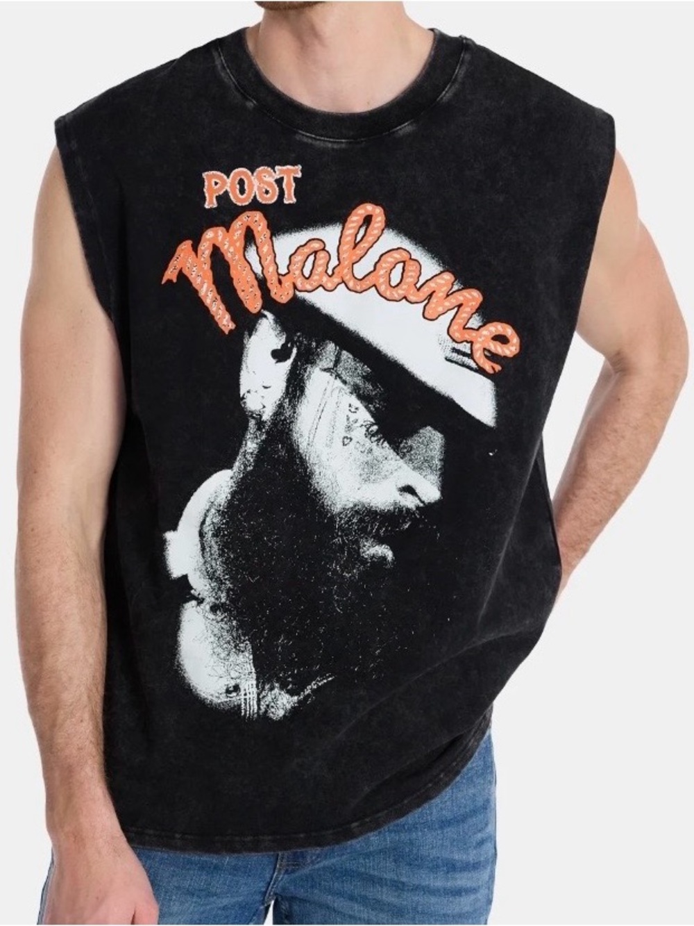 New Post Malone Sleeveless Muscle Tank T-Shirt Size XL Posty Co.